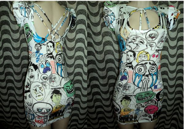 vestido estampa faceboock