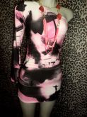 VESTIDO VISCOLYCRA ROSA ESTAMPA RIO DE JANEIRO